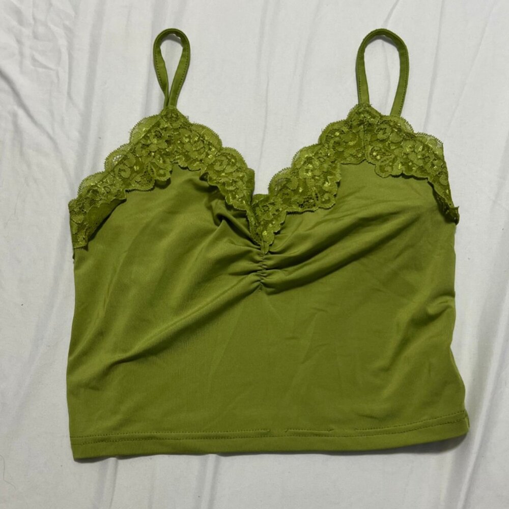 Green tank top